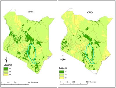 Simulated effects of climate change on green gram production in Kitui County, Kenya
